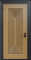 Входная термодверь с металлофиленкой и порошковым окрашиванием RAL 1036 (тип №2)